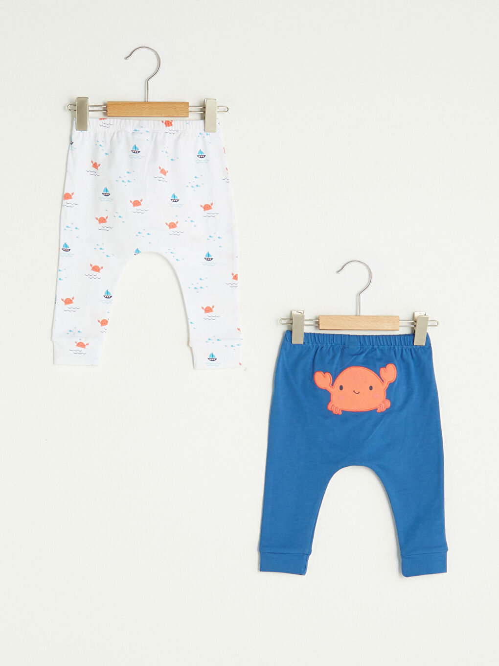 Хлопковые брюки для мальчика с эластичной талией, 2 упаковки-1