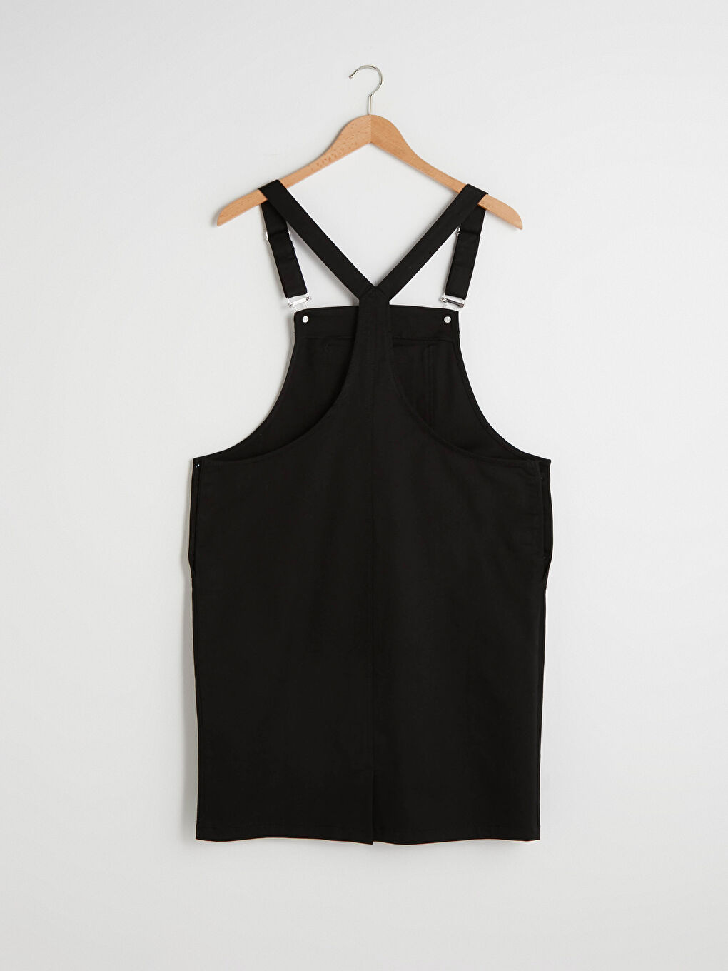 فستان حمل بياقة مربعة بتفاصيل جيوب وميزة الرضاعة من قماش الجبردين-6