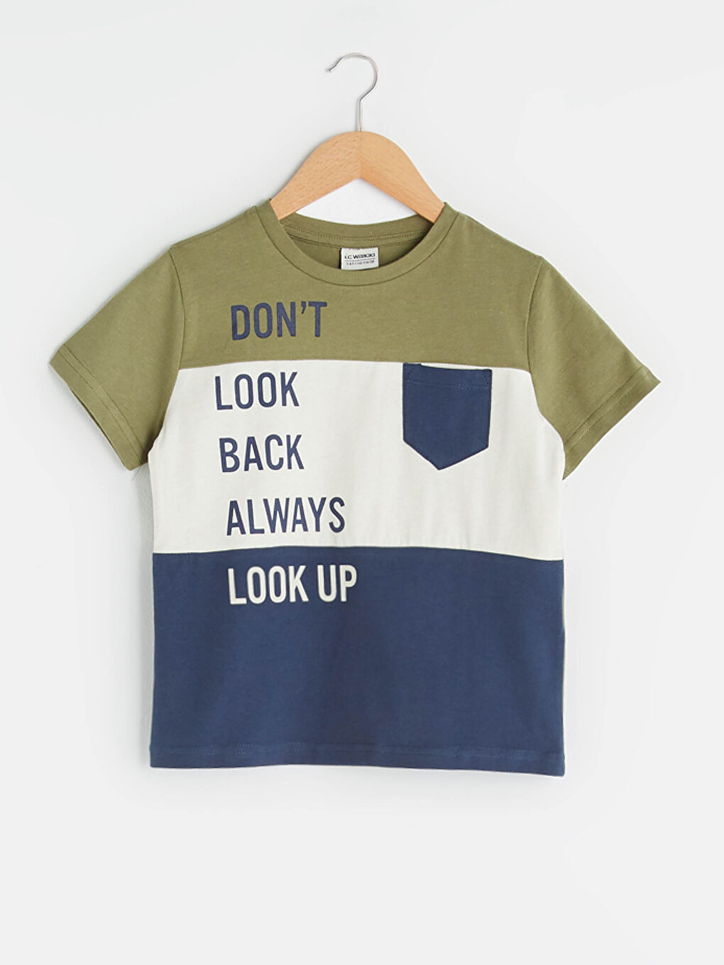 T-shirt garçon en coton à manches courtes imprimé col rond