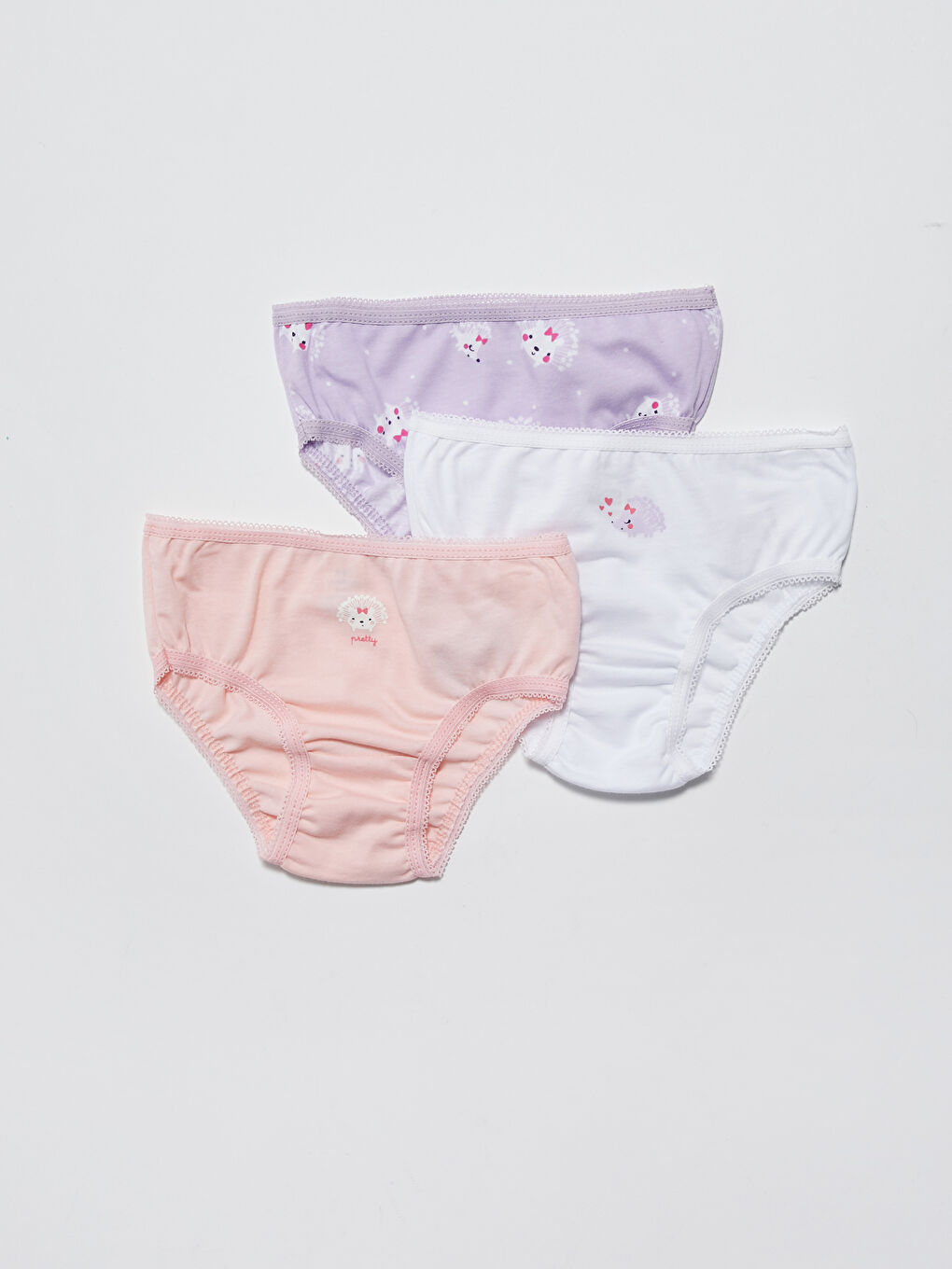 Printed Cotton Baby Girl Panties 3 Pieces