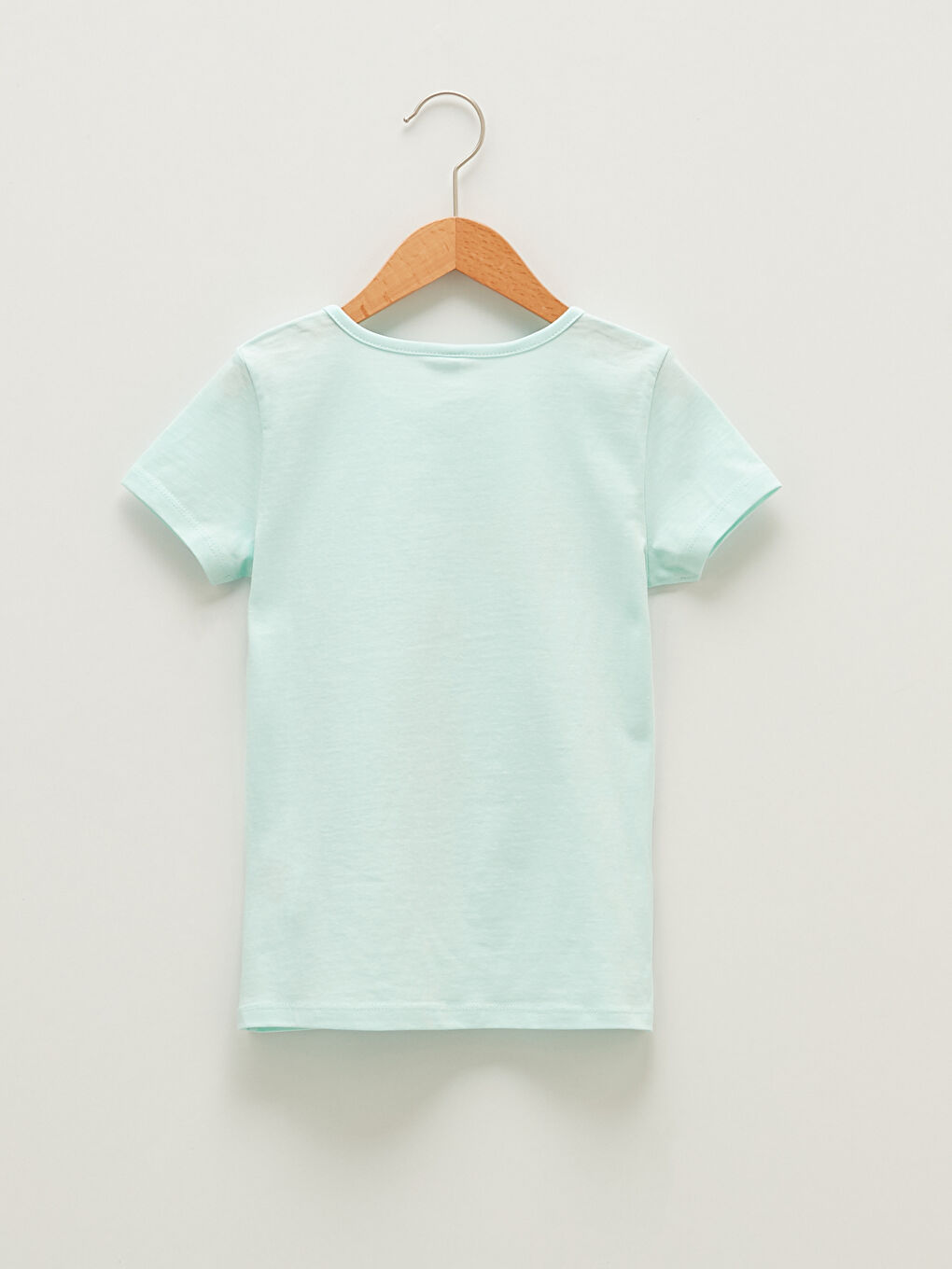 Crew Neck Printed Short Sleeve Cotton Girls Pajamas Set-2