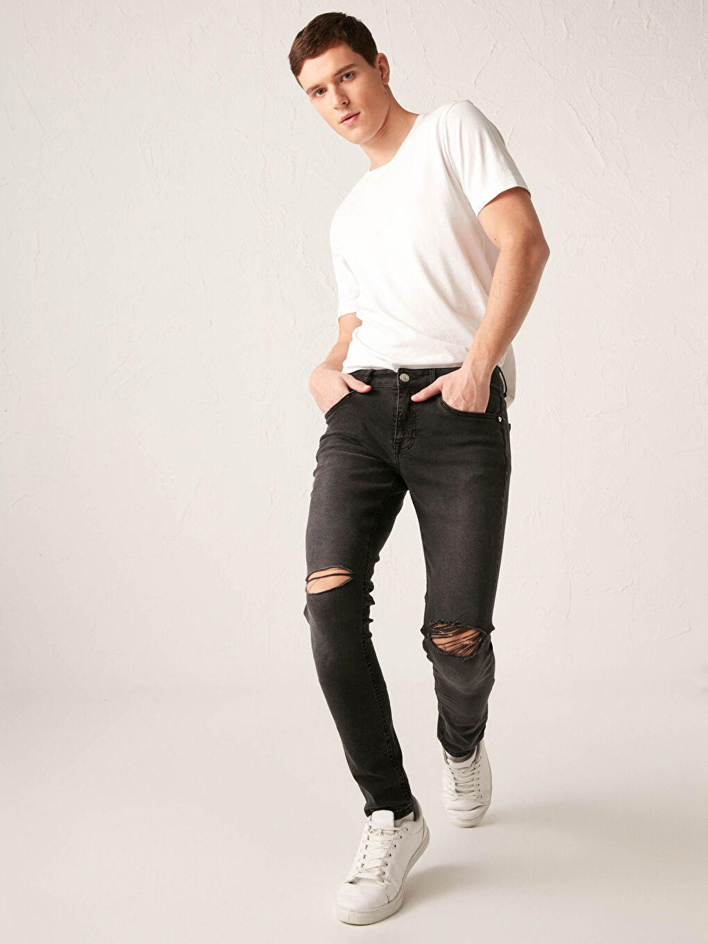 Siyah 760 Skinny Fit Jean Pantolon-1