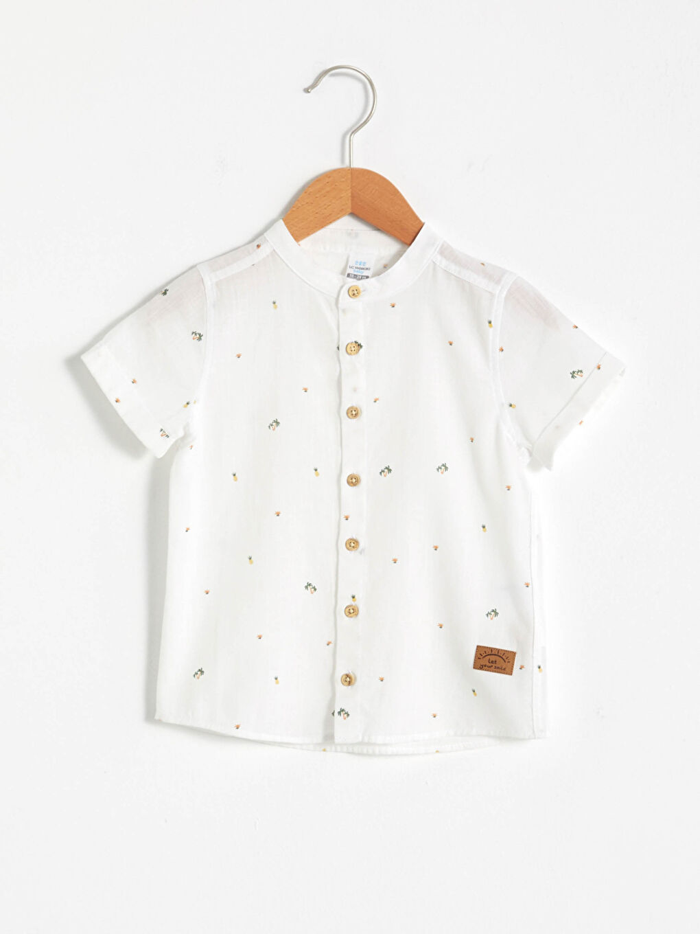 Baby Boy’s Printed Poplin Shirt