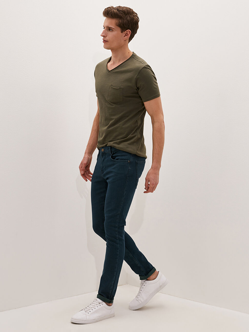 760 Blugi Skinny Fit pentru Bărbați