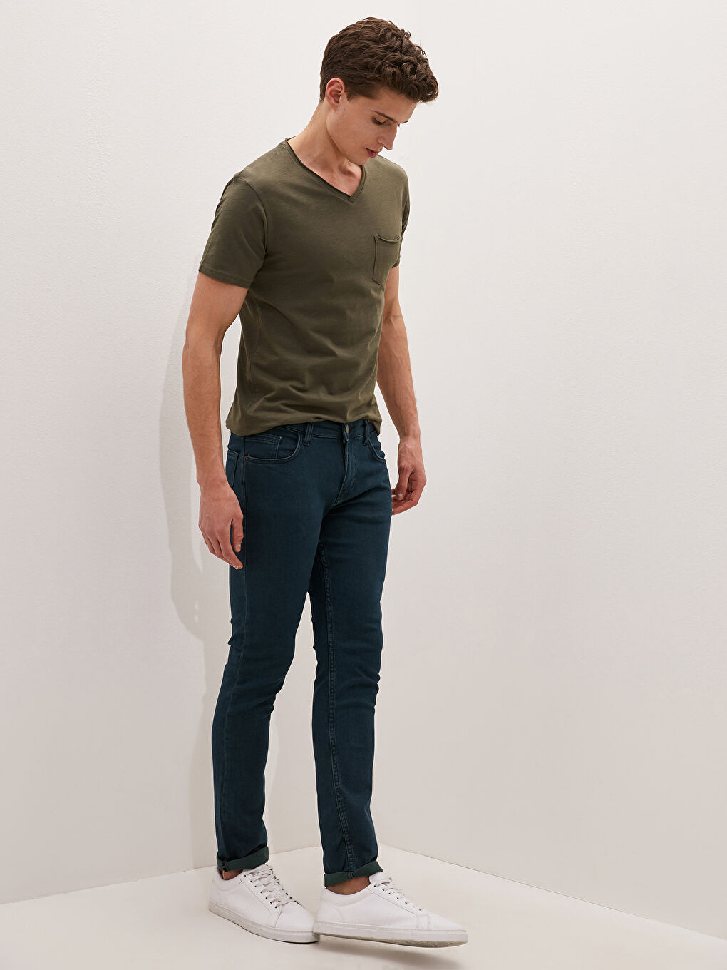 760 Blugi Skinny Fit pentru Bărbați-1