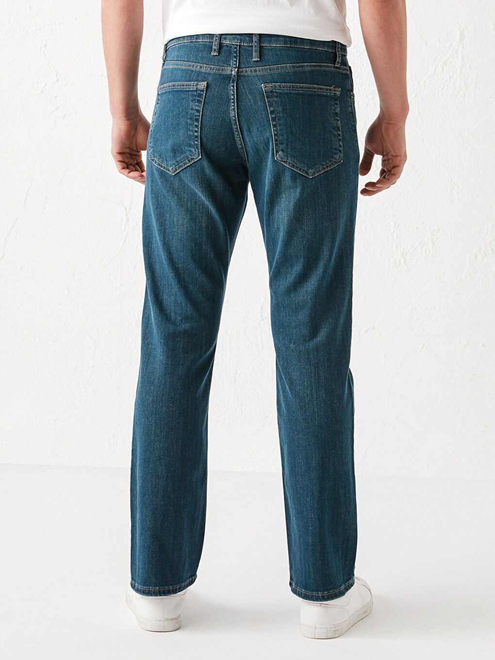 Yeşil 790 Rahat Kalıp Erkek Jean Pantolon-3