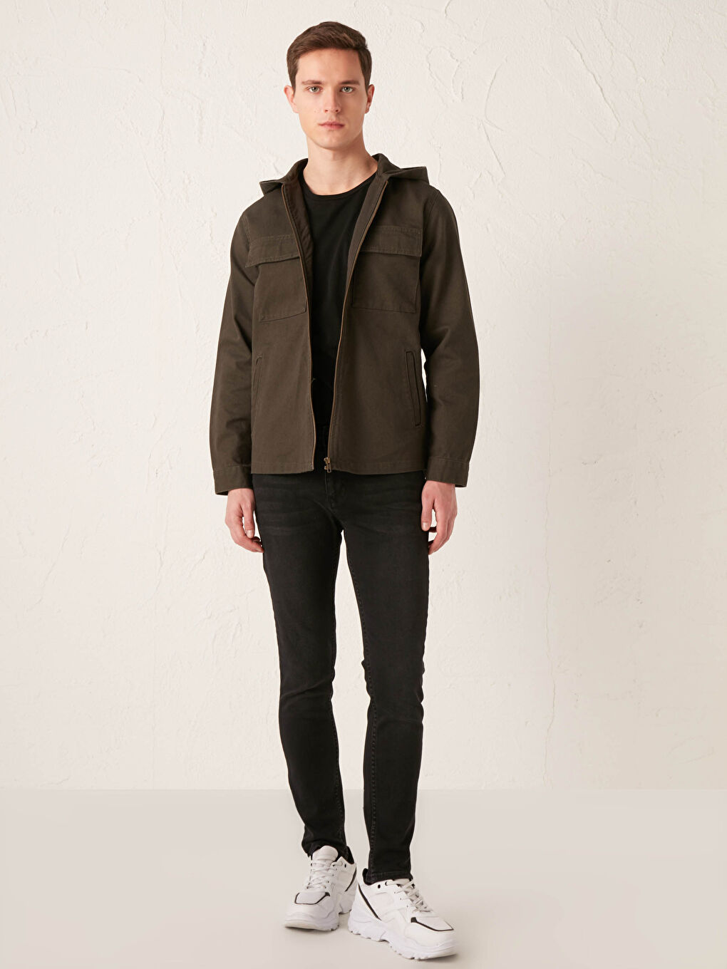 جاكيت جينز رجالي بقصة عادية-3