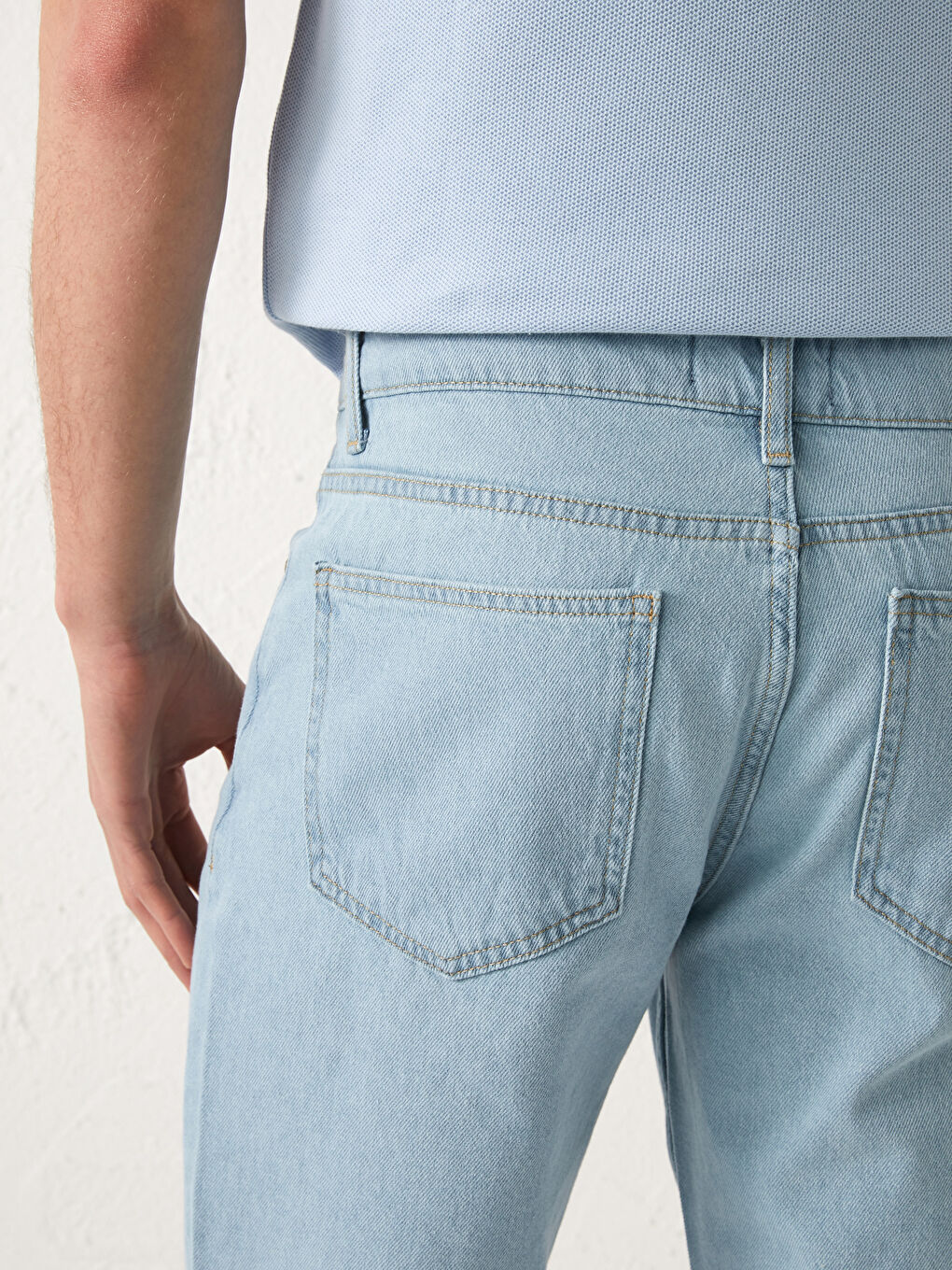 LCW Jeans Indigo Standart Kalıp Erkek Jean Şort - 4