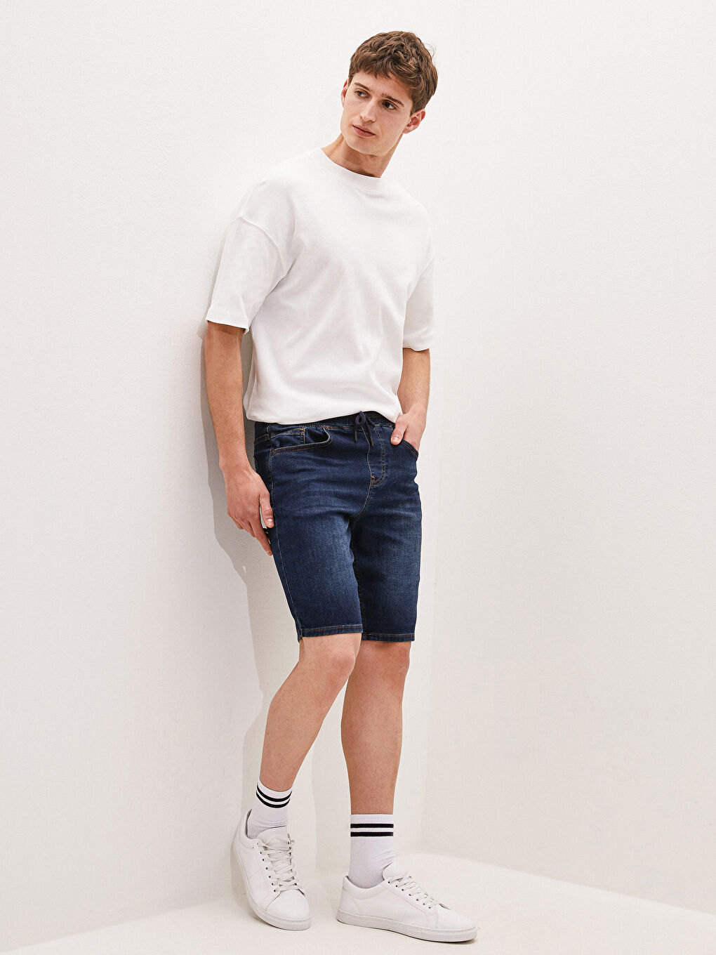 شورت دينيم سكيني فيت للرجال