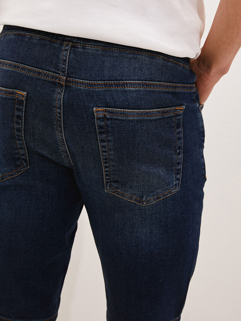 شورت دينيم سكيني فيت للرجال-5