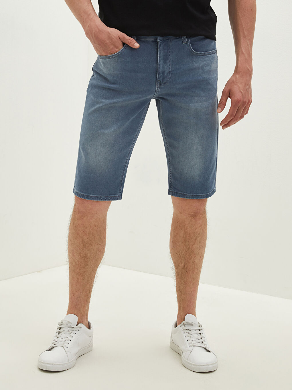 Standard Fit Men's Denim Shorts -S14411Z8-GRD