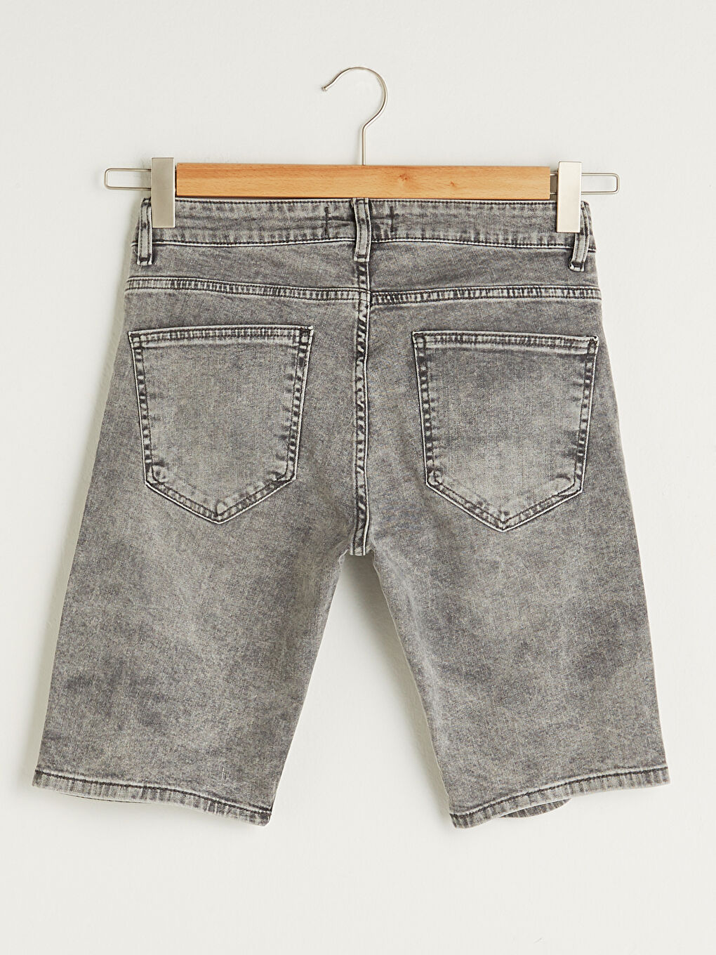 شورت دينيم سكيني فيت للرجال-5