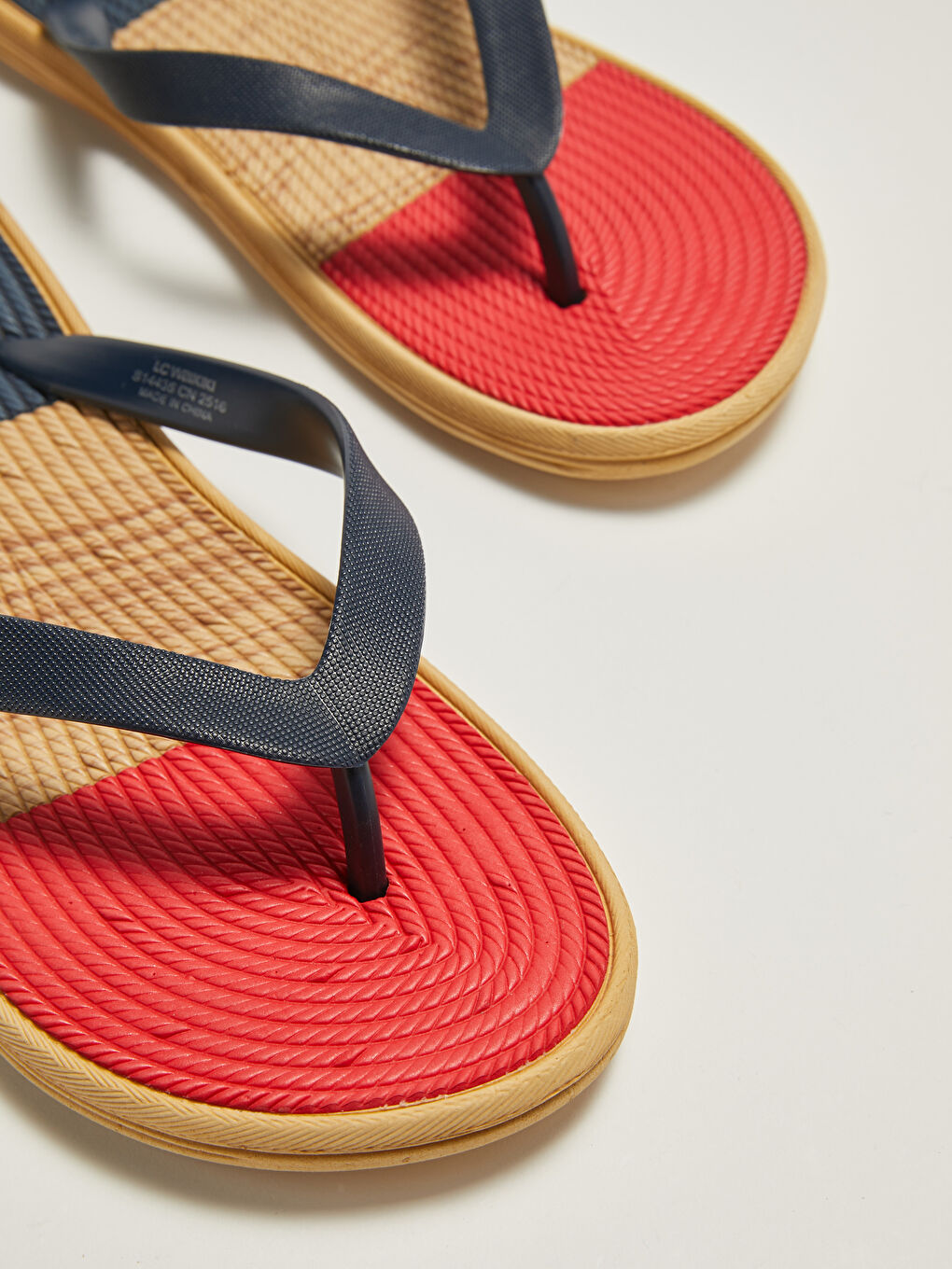 Lacivert Parmak Arası Erkek Plaj Terliği-4