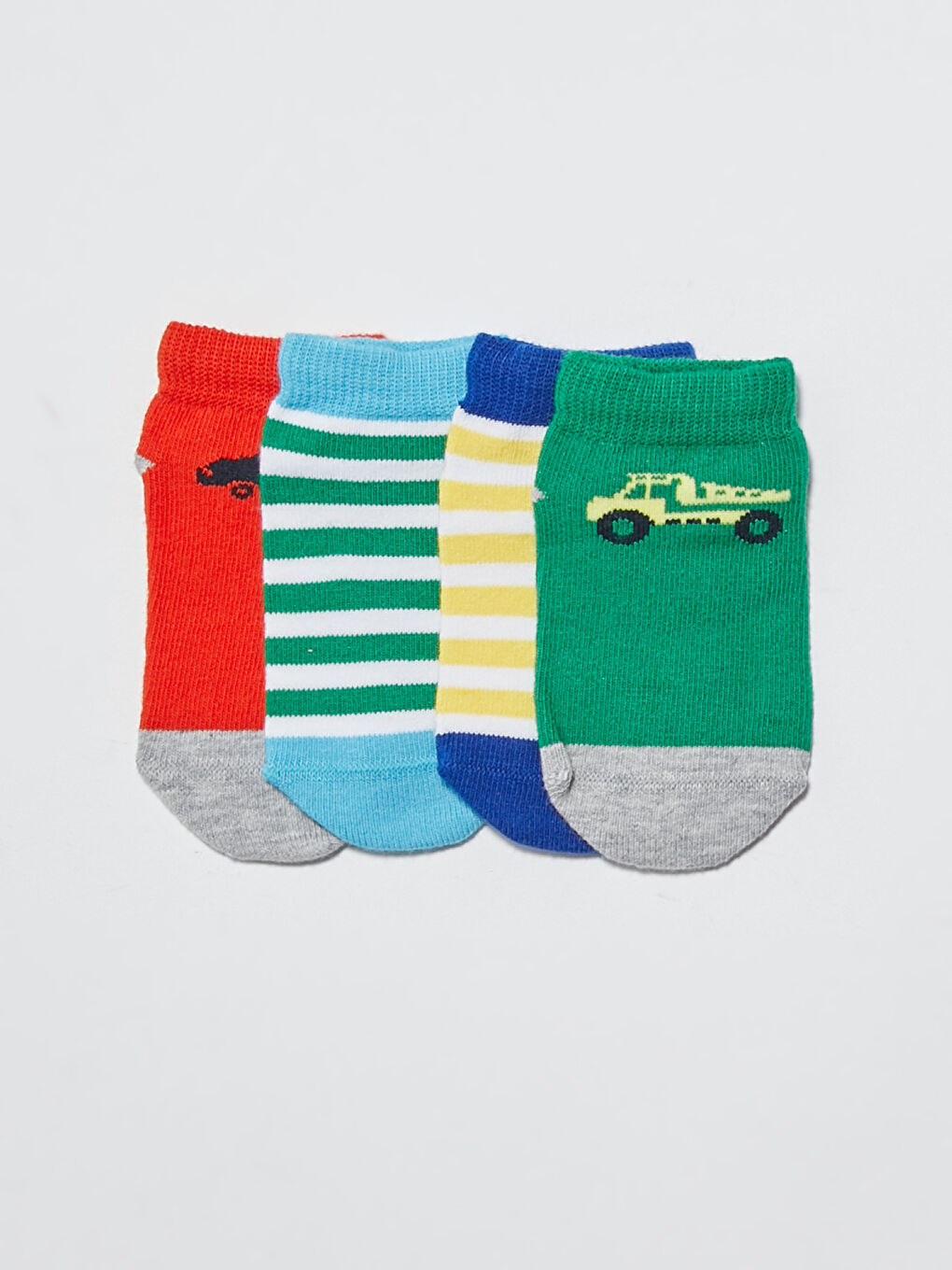 Упаковка из 4 пар носков-ботиков для мальчиков