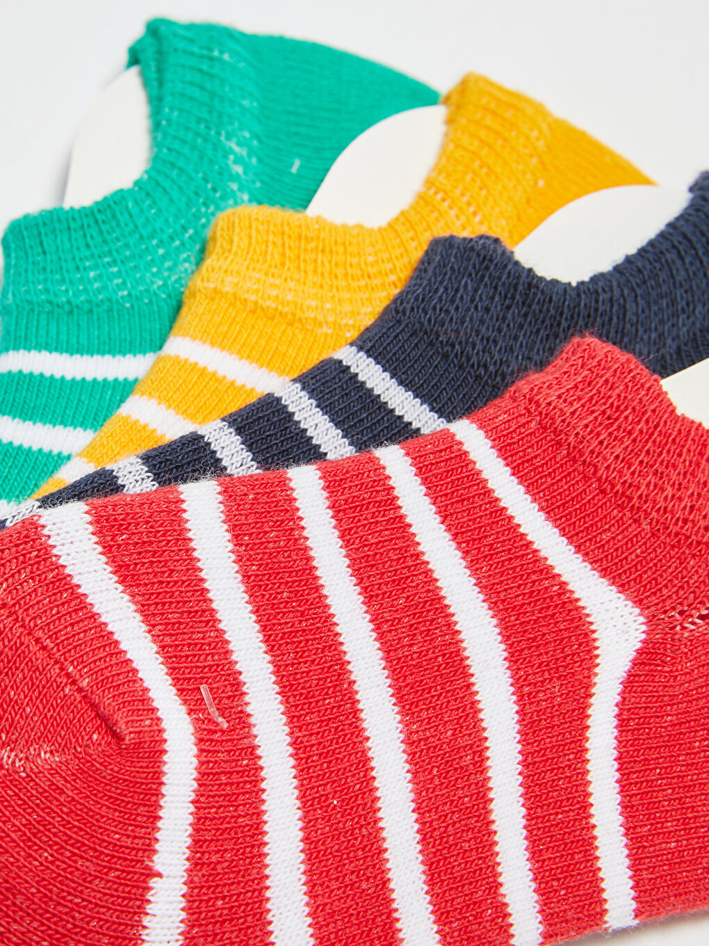 جوارب رياضية ديال دراري صغار مخططين 4 قطع-2