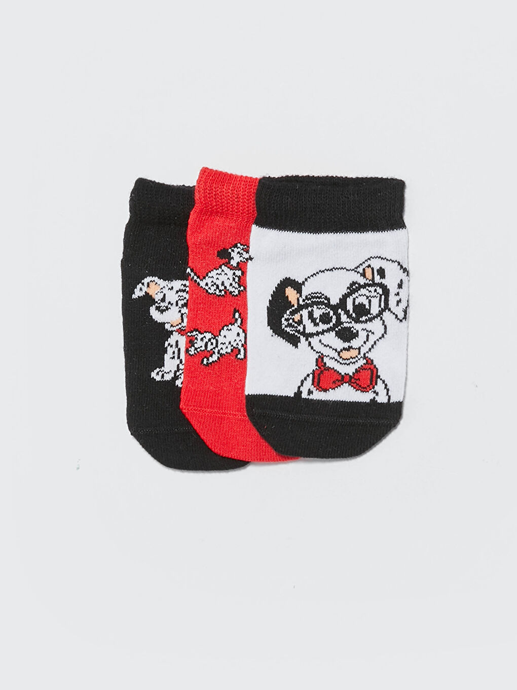 LCW baby Baby Boy 101 Dalmatian Printed Booties Socks 3 Pieces -S14503Z1-CVL
