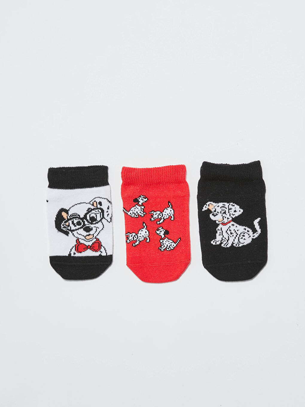LCW baby Baby Boy 101 Dalmatian Printed Booties Socks 3 Pieces -S14503Z1-CVL