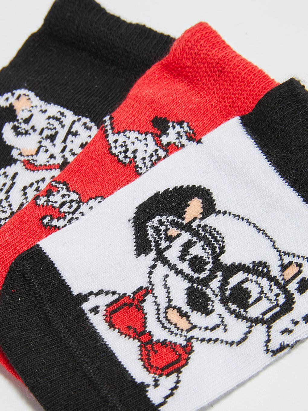 LCW baby Baby Boy 101 Dalmatian Printed Booties Socks 3 Pieces -S14503Z1-CVL