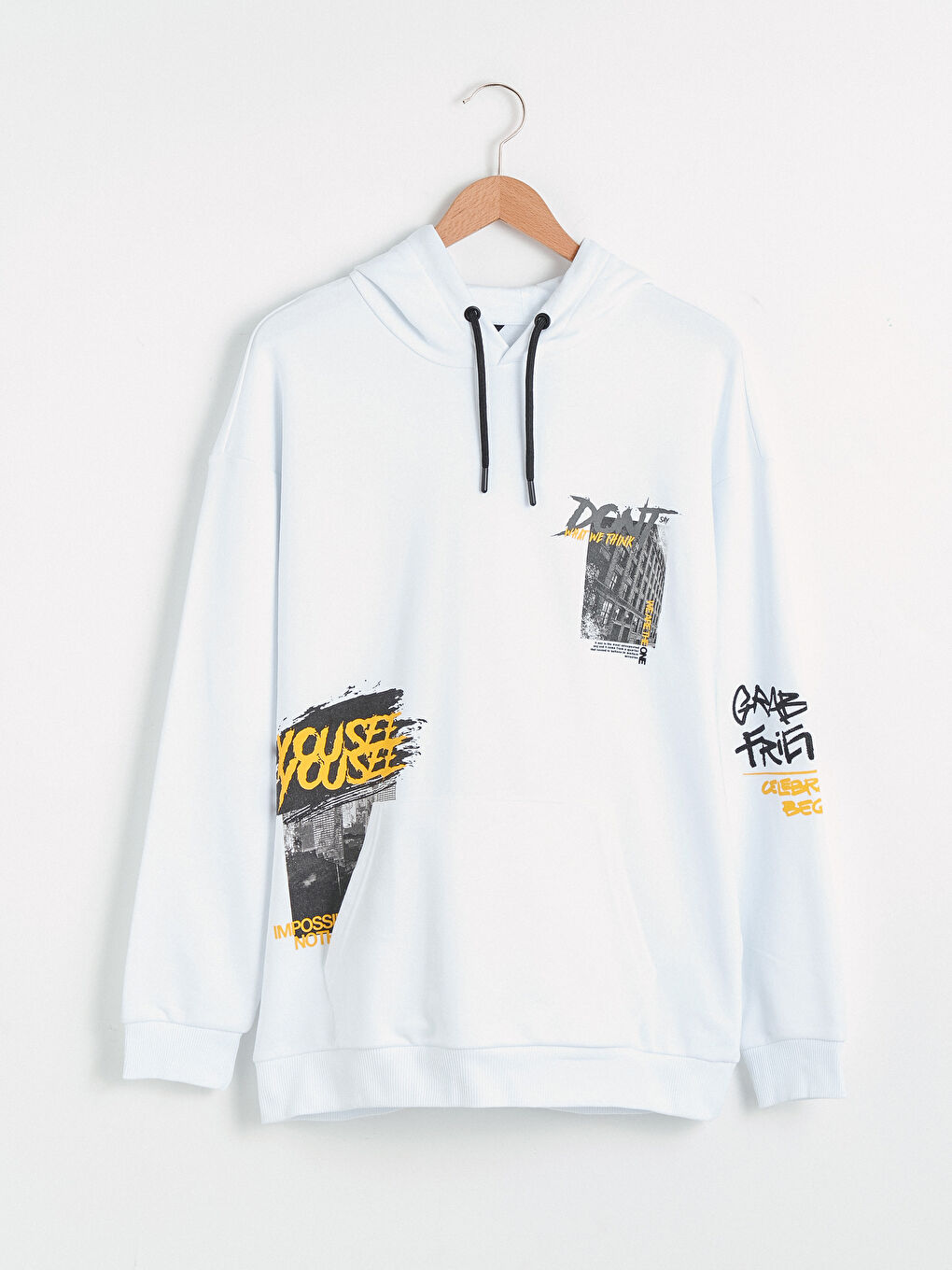 Long Sleeve Printed Men's Hoodie-6