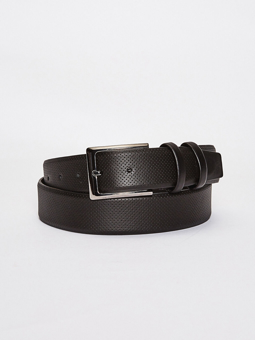 Men's Leather Look Chino Belt-4