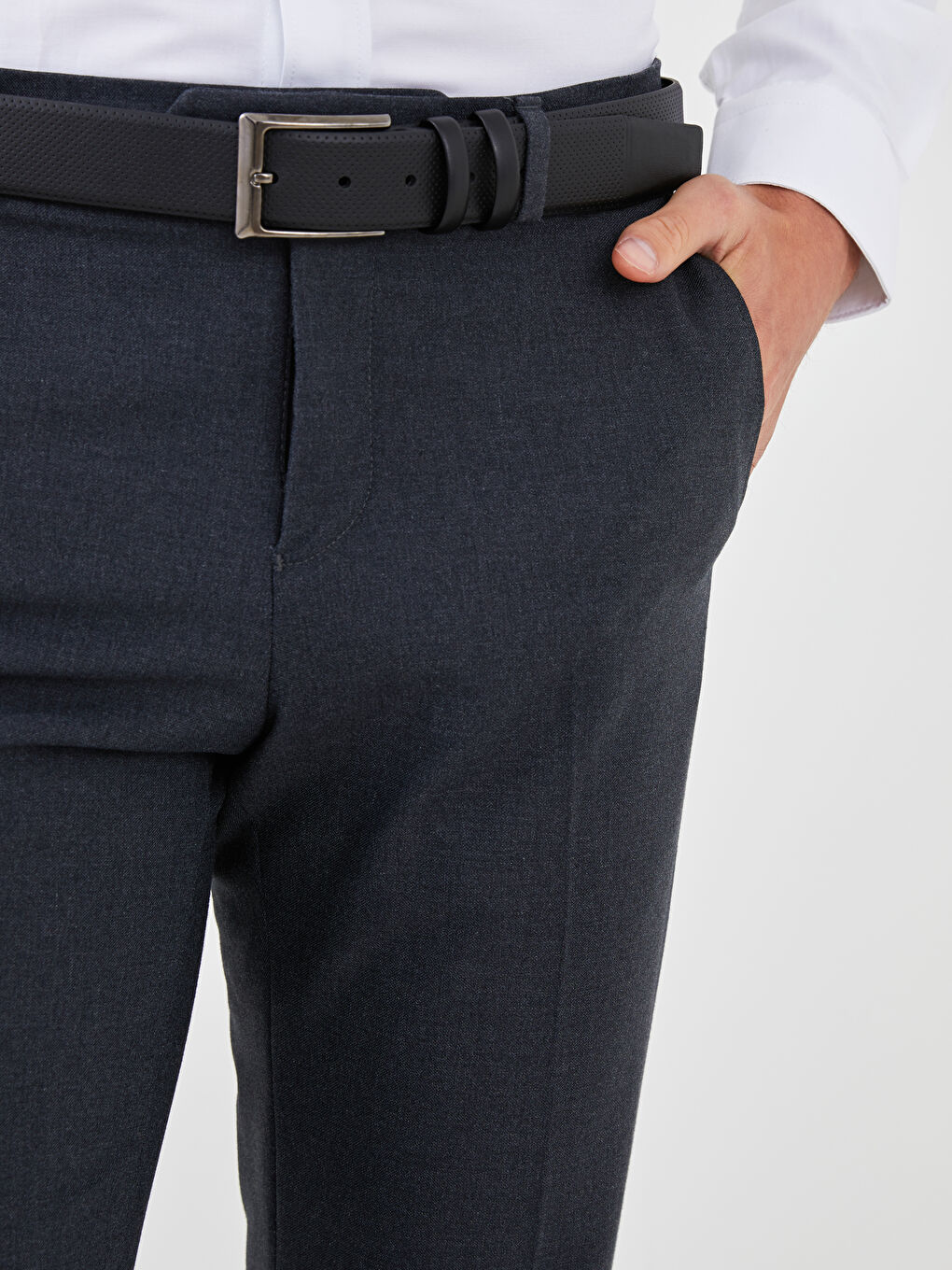 Men's Leather Look Chino Belt-3