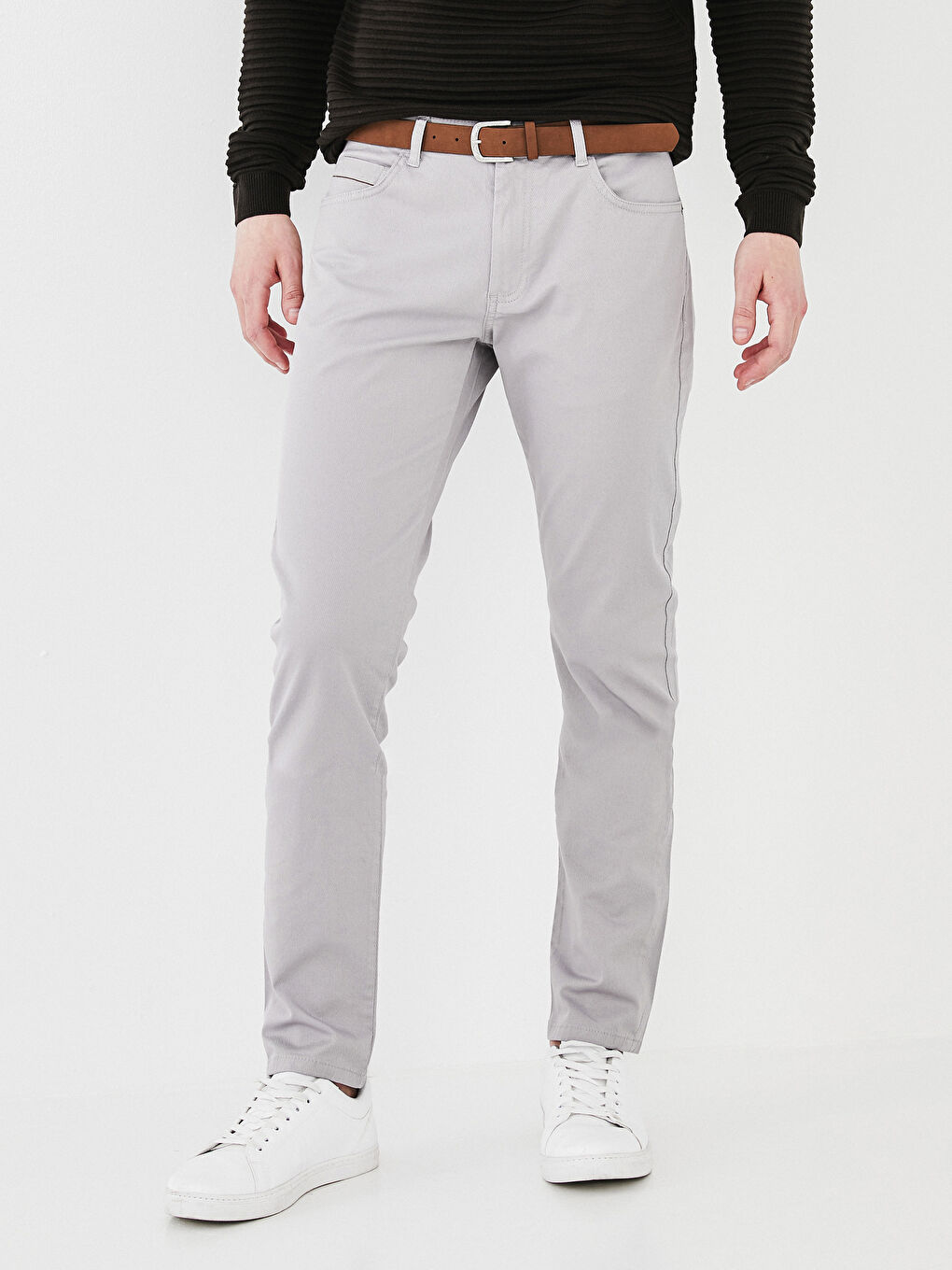 LCW Vision Slim Fit Belt Five Pockets Men's Trousers -S14575Z8-QXF