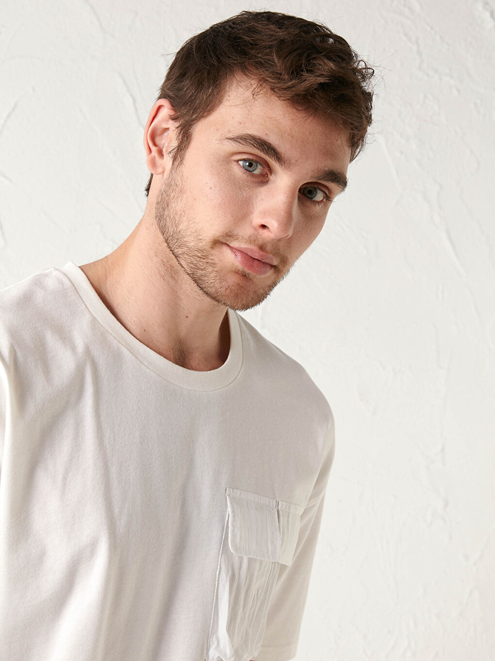 XSIDE Oversize Crew Neck Combed Cotton T-Shirt -S14577Z8-RHG