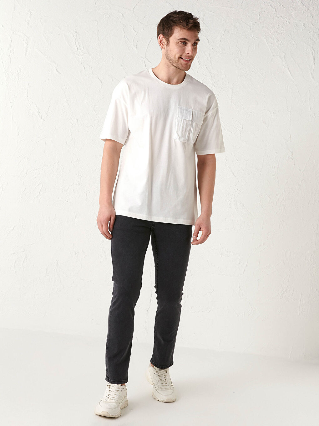 XSIDE Oversize Crew Neck Combed Cotton T-Shirt -S14577Z8-RHG