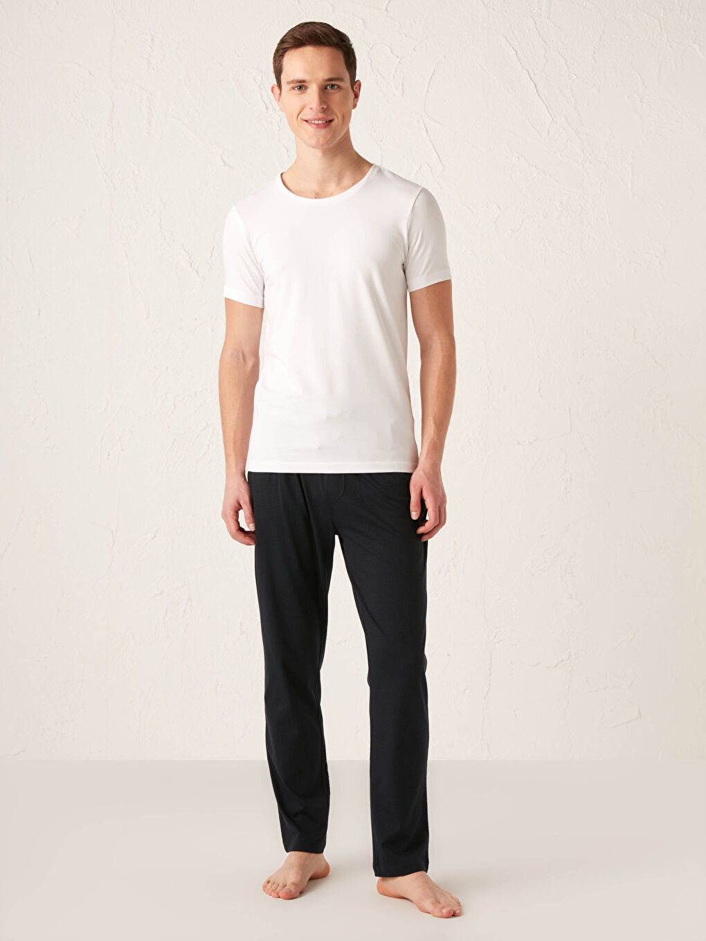 Crew Neck Short Sleeve Cotton Undershirt 2-pack-3