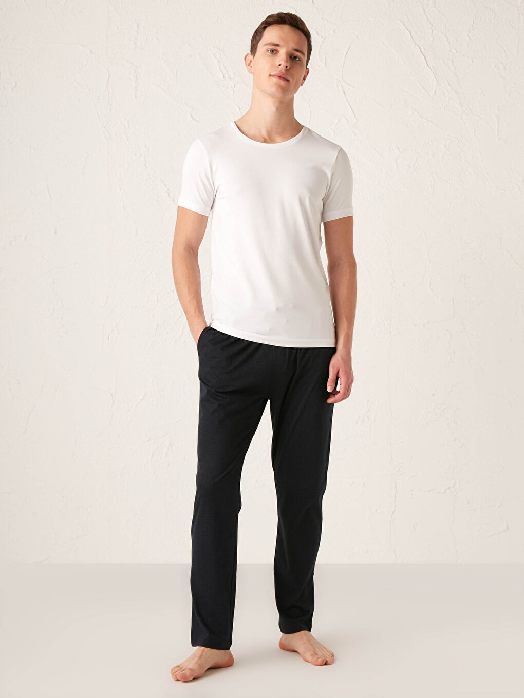 Crew Neck Short Sleeve Cotton Undershirt 2-pack-4