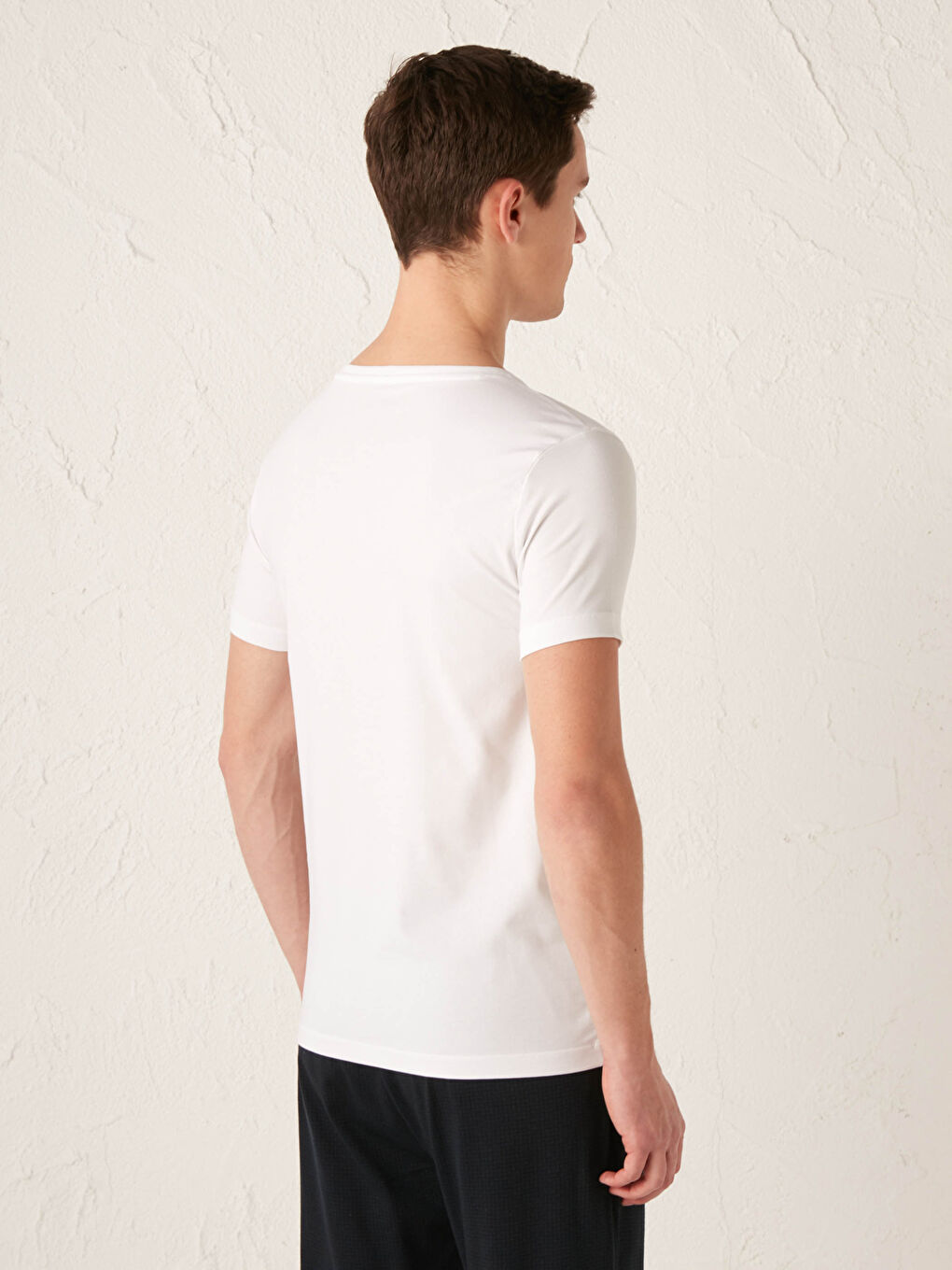 Crew Neck Short Sleeve Cotton Undershirt 2-pack-6