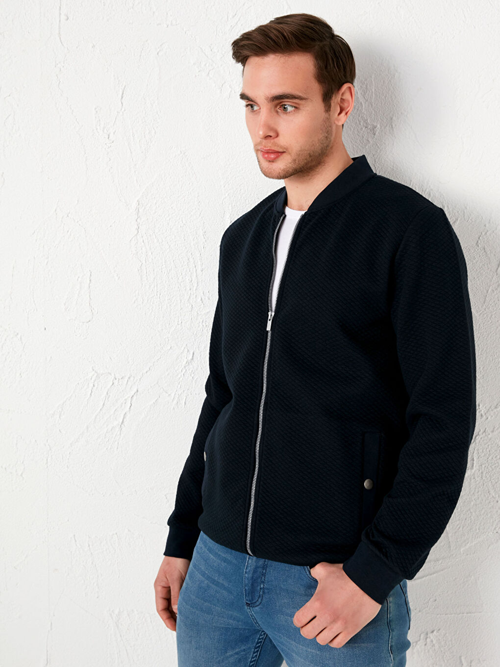 بالطو رجالي بقصة عادية وياقة كلية-1