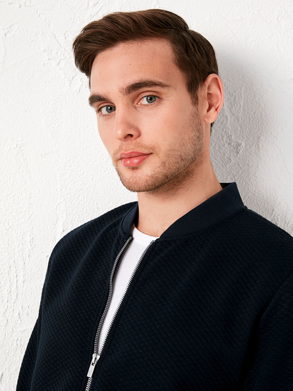 بالطو رجالي بقصة عادية وياقة كلية-3