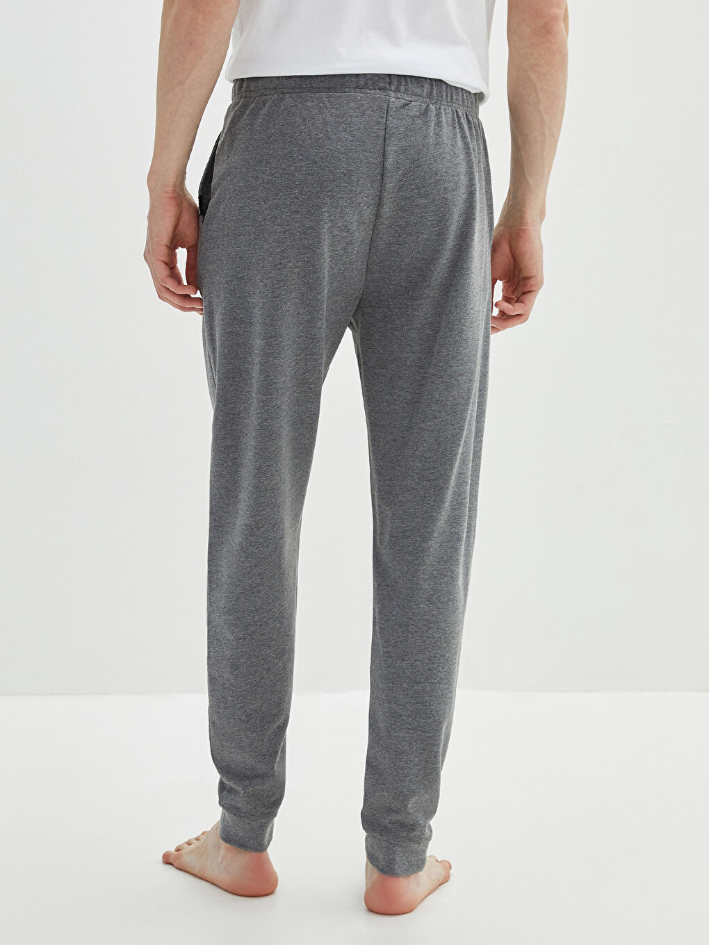 Gri Standart Kalıp Erkek Pijama Alt-3