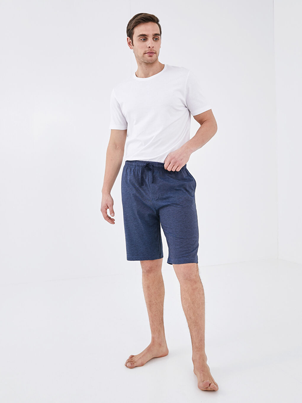 Standard Fit Bermuda Men's Pajama Bottoms-2