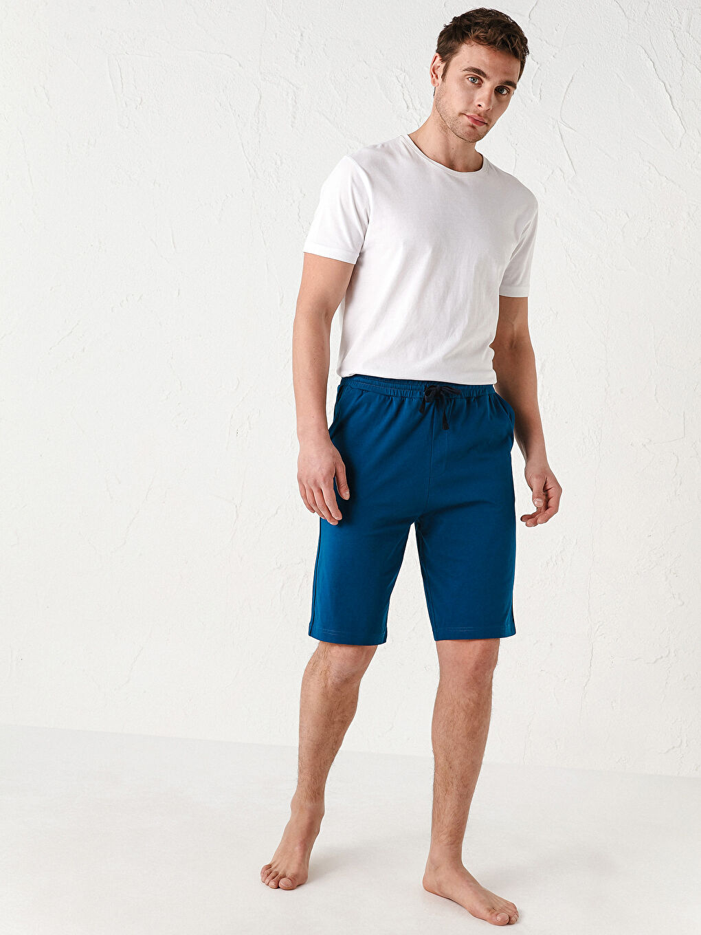 Standard Fit Men's Pyjama Bottom Shorts-1