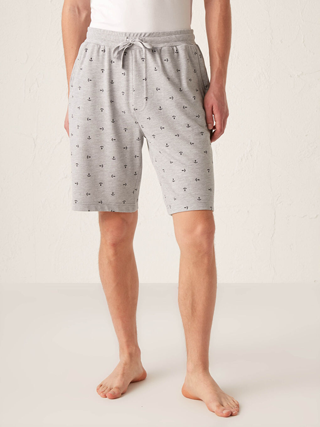 شورت بيجامة رجالي بقصة عادية-2