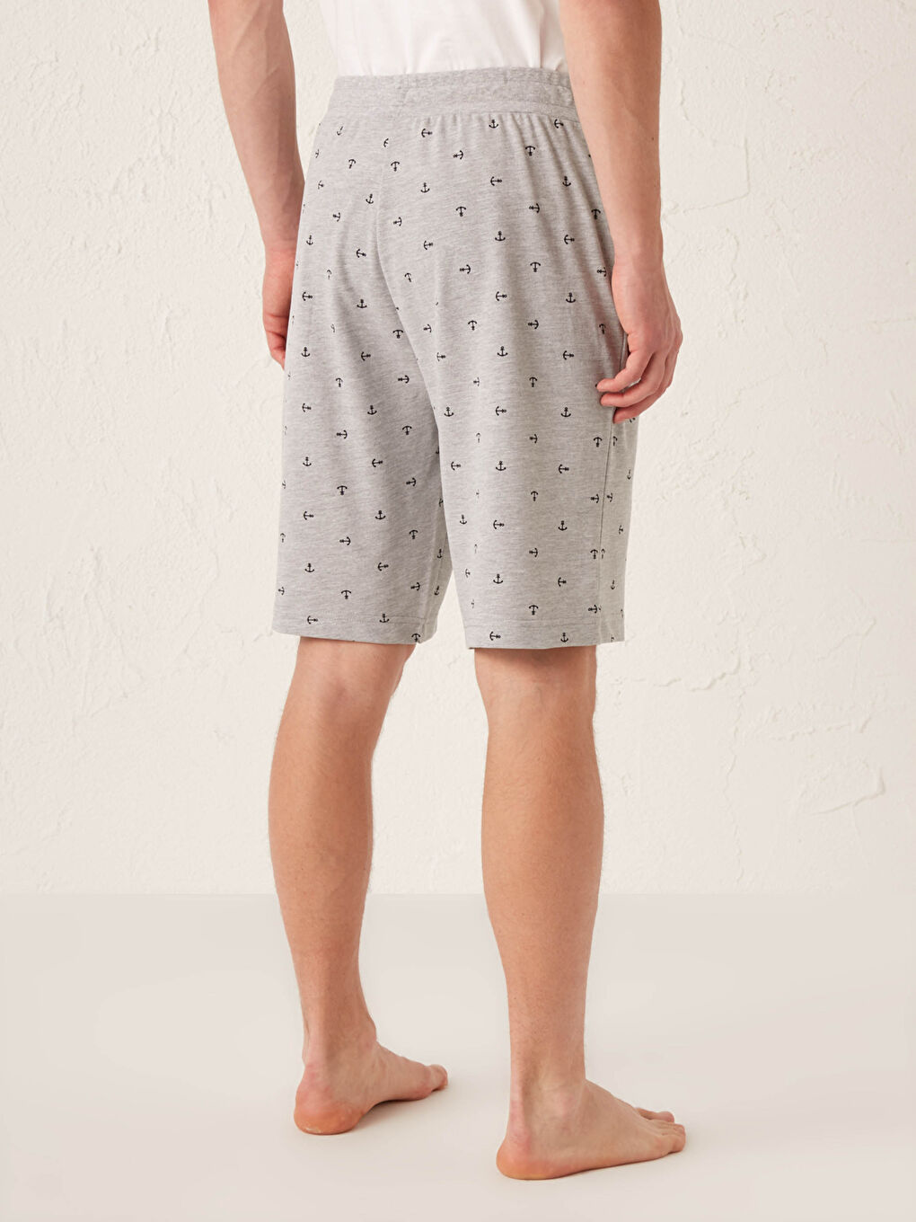 شورت بيجامة رجالي بقصة عادية-3