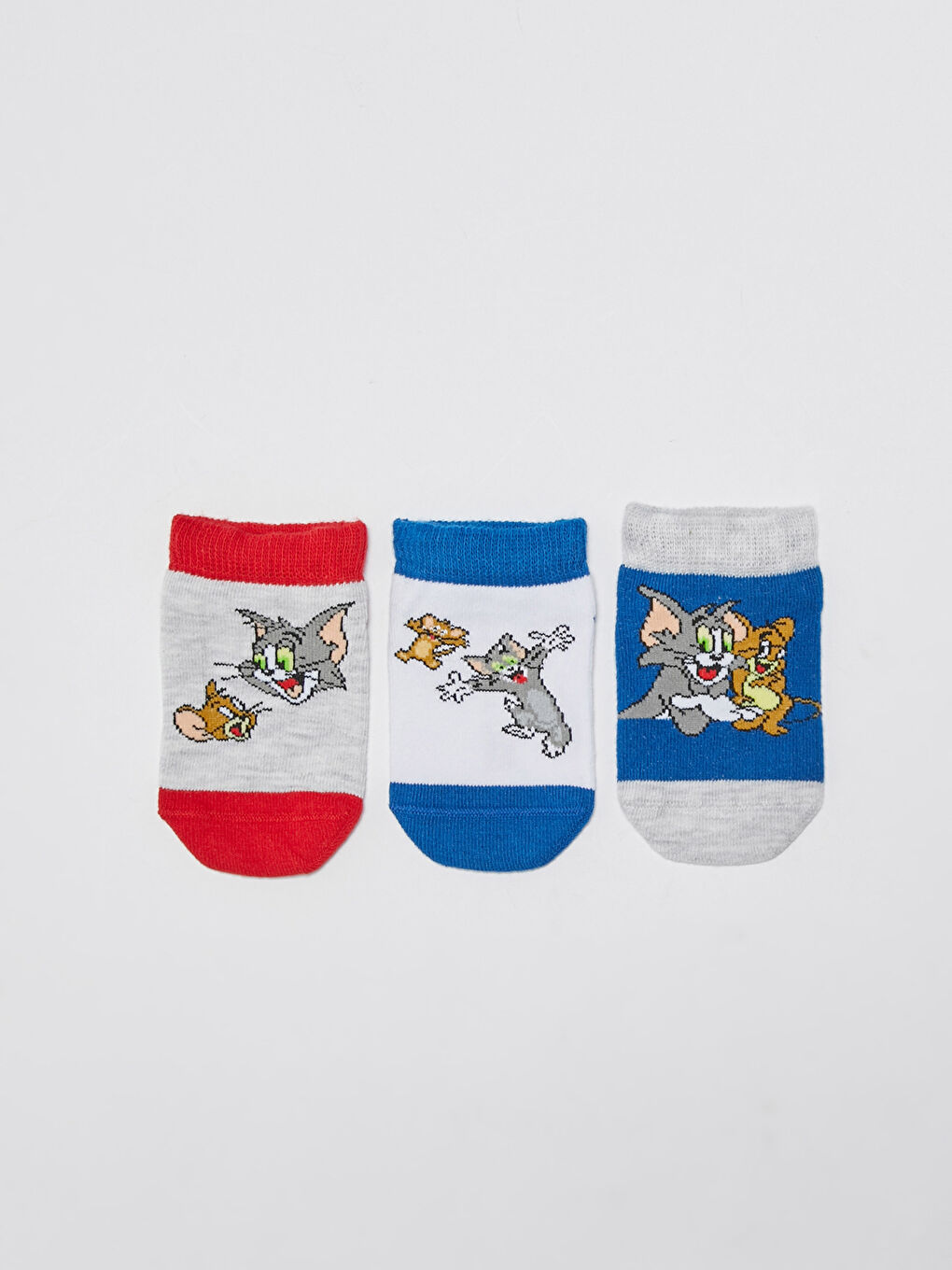 LC Waikiki Tom and Jerry Printed Baby Boy Booties Socks 3 Pieces -S14731Z1-HMA