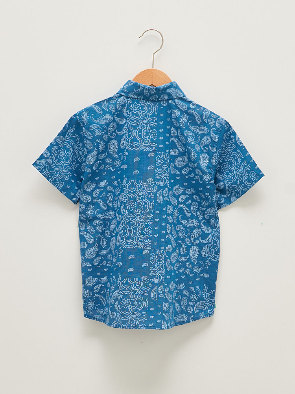Chemise en Popeline à Manches Courtes pour Garçons à Motifs-1