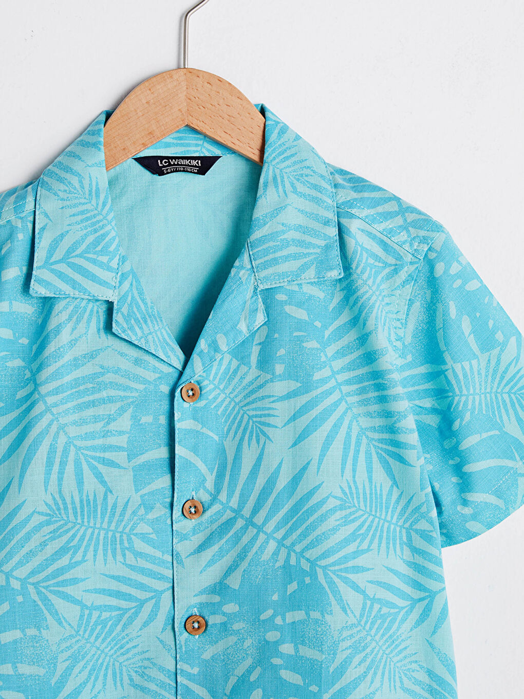 Візерункова сорочка з коротким рукавом з попліну для хлопчиків-2