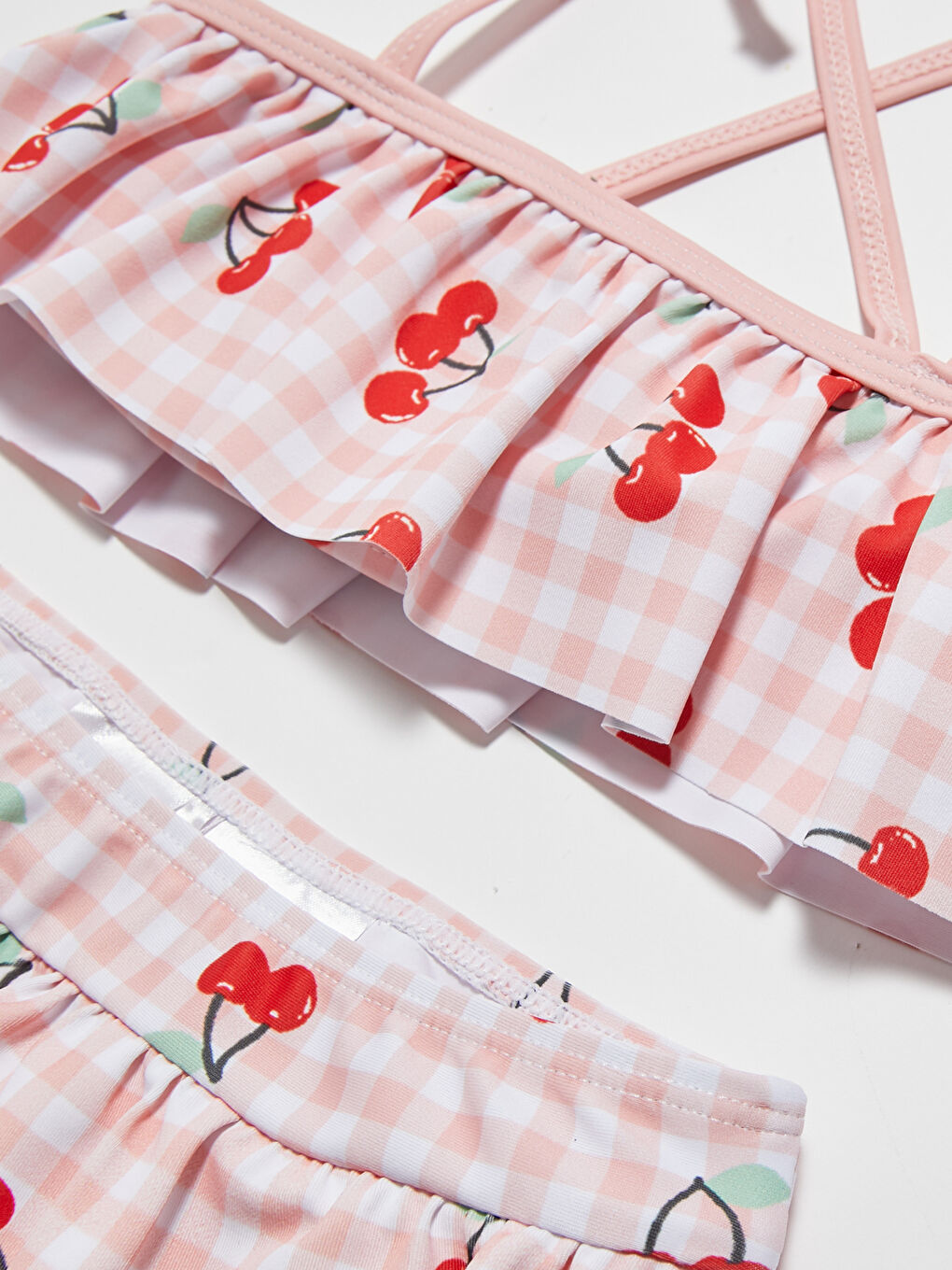 Patterned Baby Girl Bikini-2