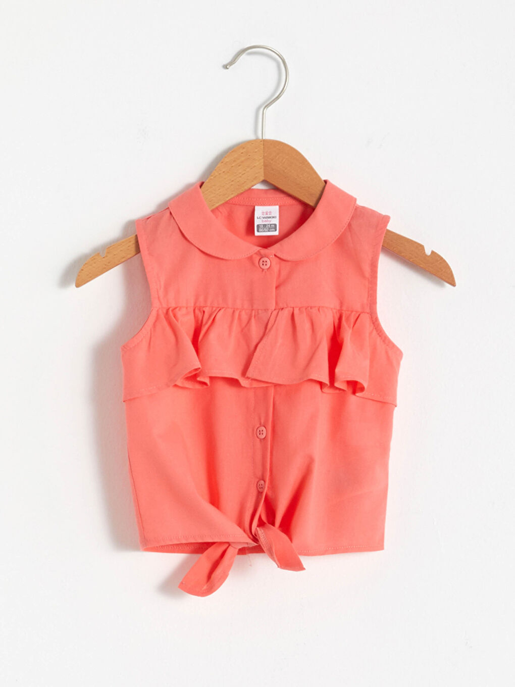 Chemise en popeline pour bébé fille
