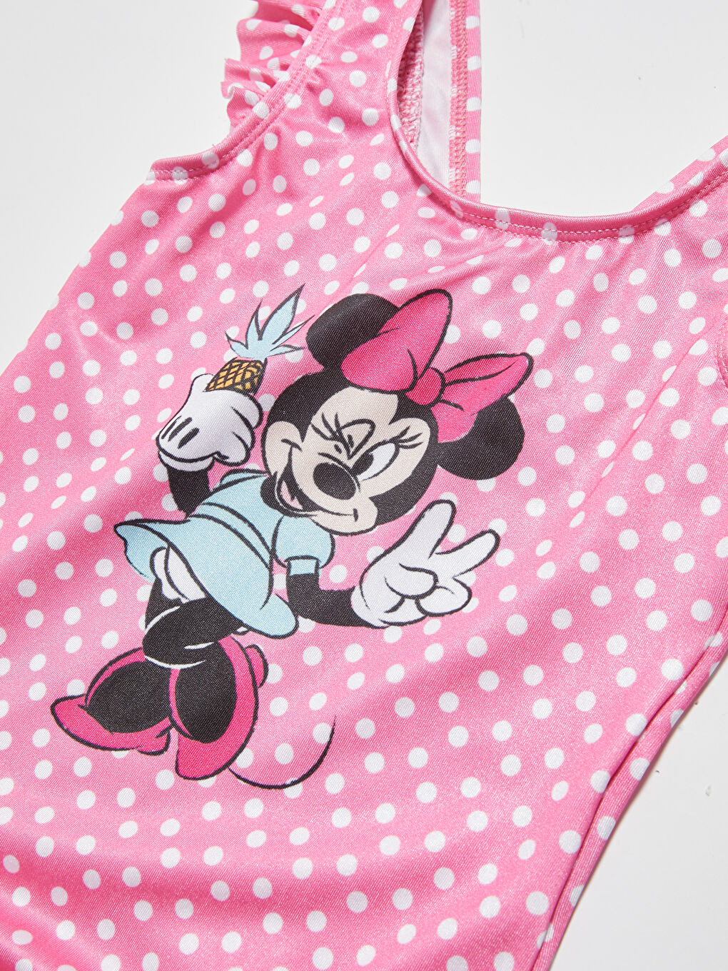 Minnie Mouse Printed Baby Girl Swimsuit-2