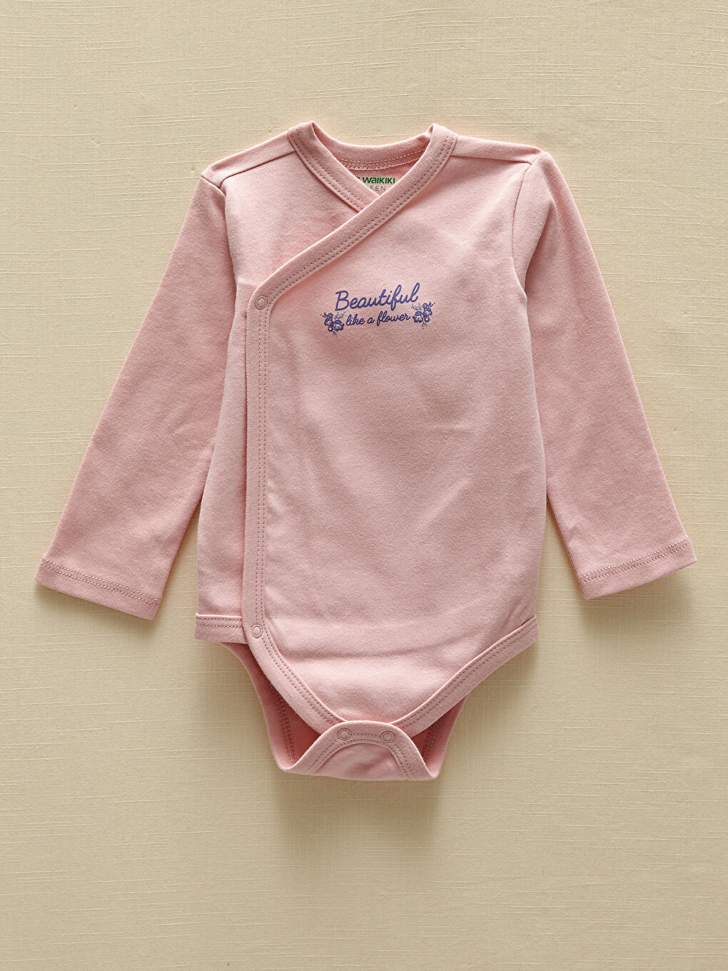 LCW baby Long Sleeve Printed Baby Girl Body with Snap Crotch 2-Pack -S15038Z1-LRA