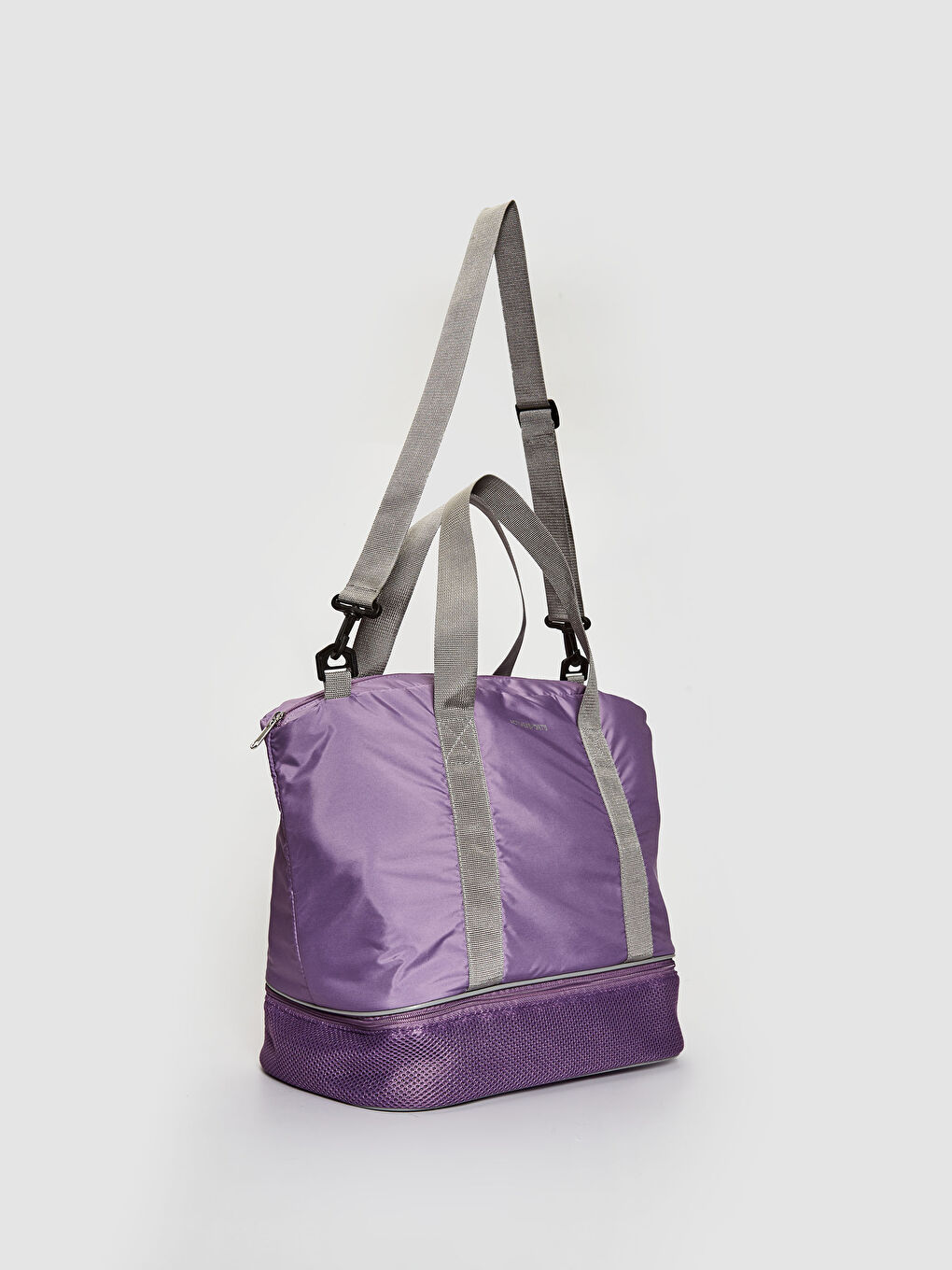 Lila Paraşüt Kumaş Kadın Aktif Spor Çanta-3