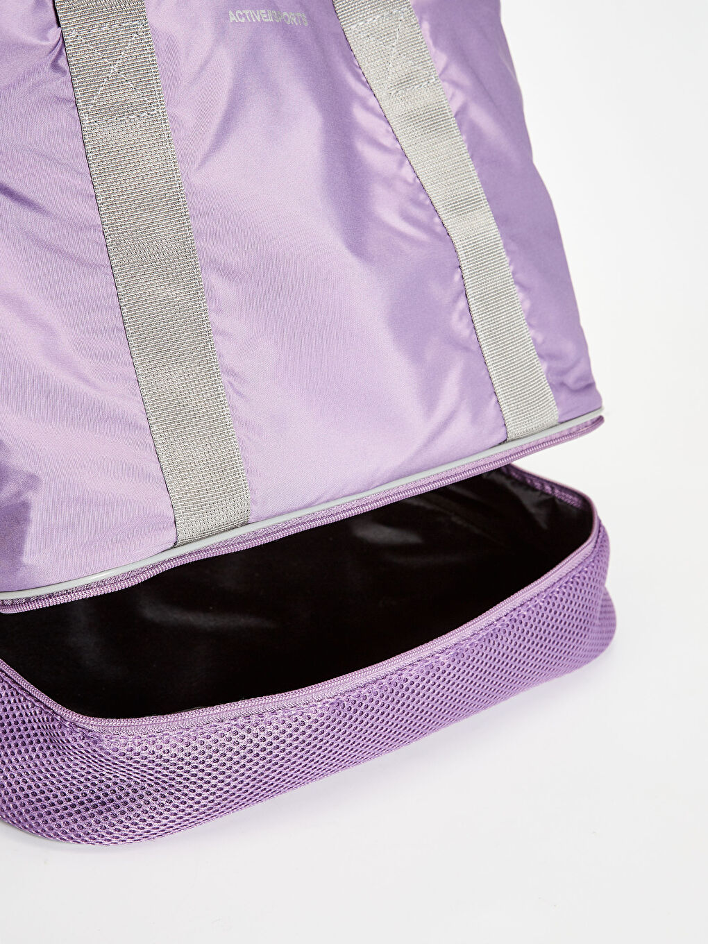 Lila Paraşüt Kumaş Kadın Aktif Spor Çanta-4