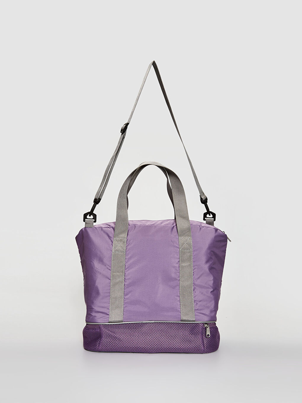Lila Paraşüt Kumaş Kadın Aktif Spor Çanta-6