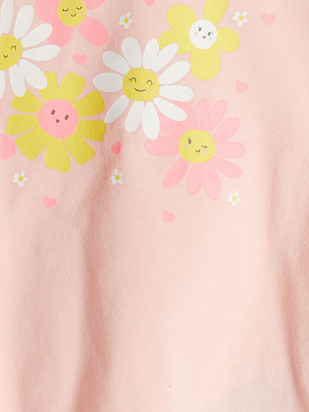 Crew Neck Short Sleeve Printed Cotton Baby Girl T-Shirt-2