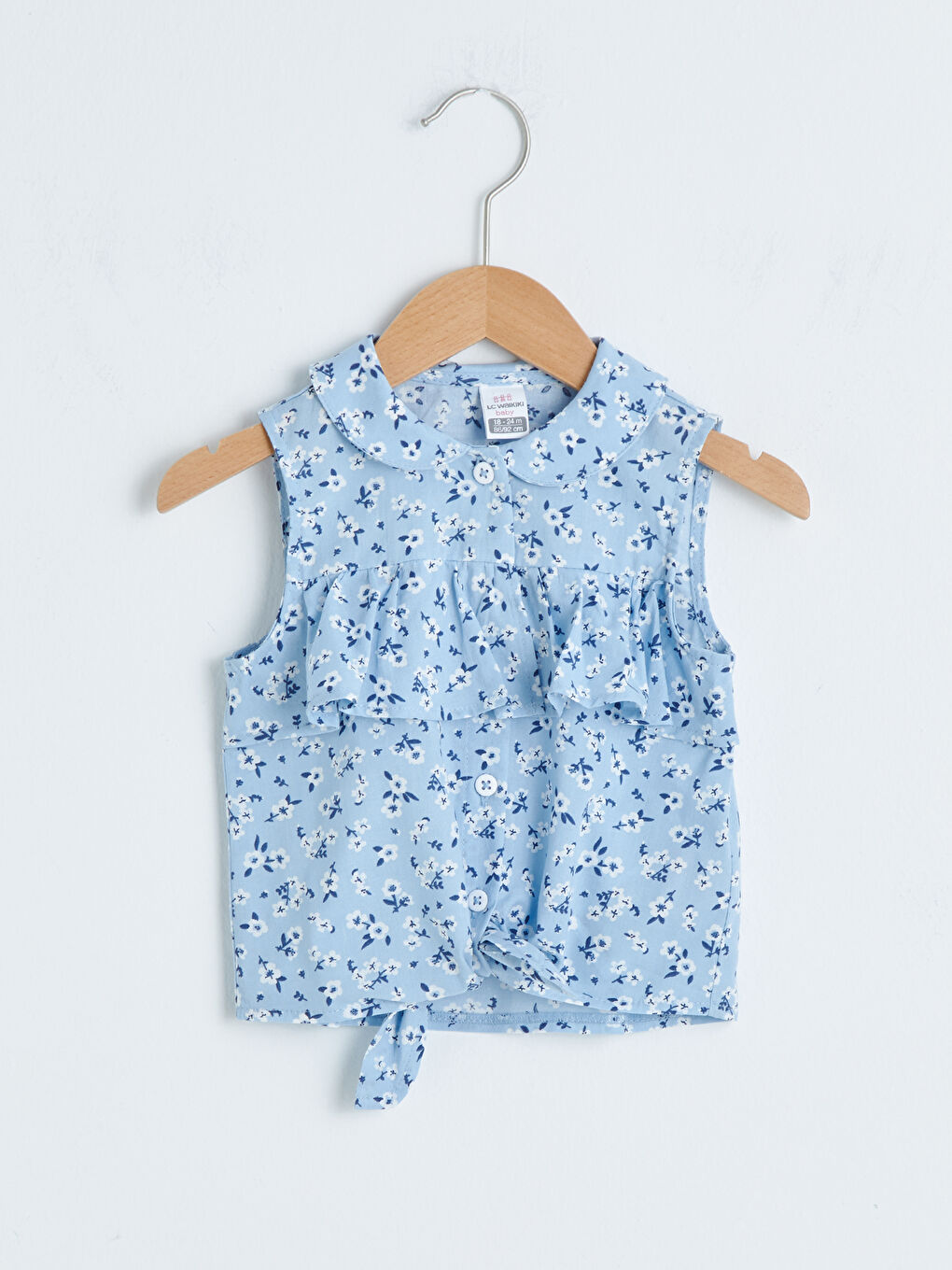 Chemise en popeline pour bébé fille